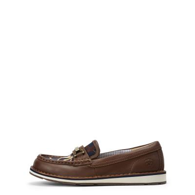 Ariat Ivy Cruiser Çikolata / Lacivert Loafer Ayakkabı Bayan (35347-211)